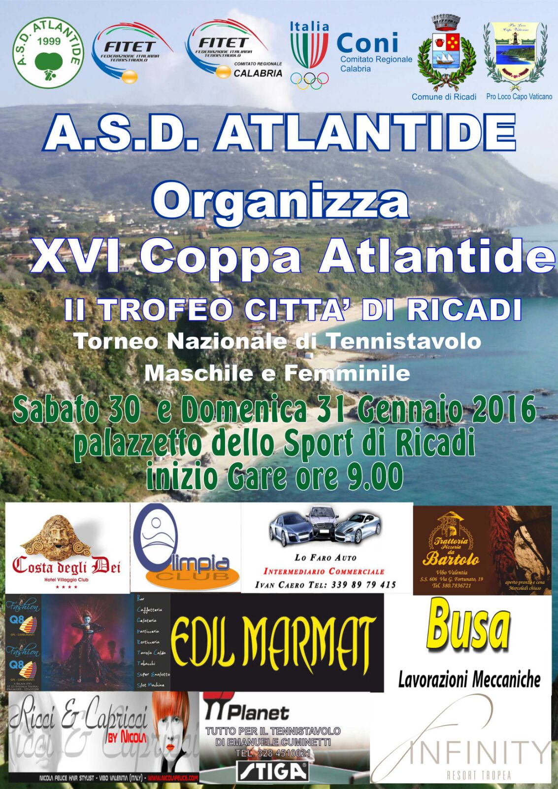 Torneo Nazionale Ricadi 30 1 2016