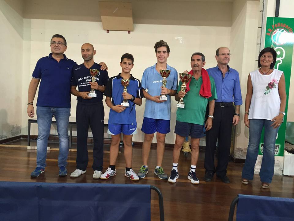 podio Torneo Verde Siracusa 26.09.2015