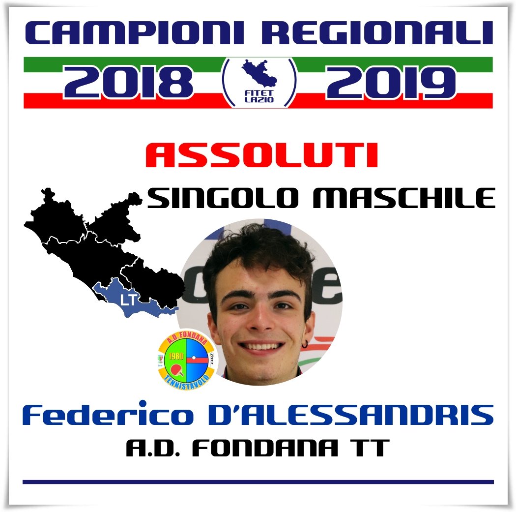 Campioni Regionali 2019 sitoinsta